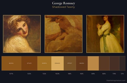 George Romney Palette 11 - Shadowed Tawny