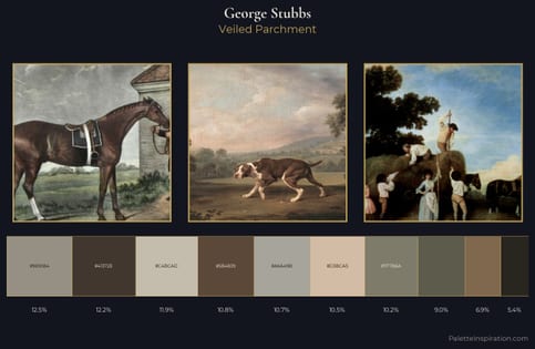 George Stubbs Palette 3 - Veiled Parchment