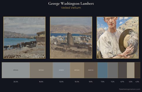 George Washington Lambert Palette 5