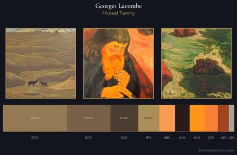 Georges Lacombe Palette 3 - Muted Tawny
