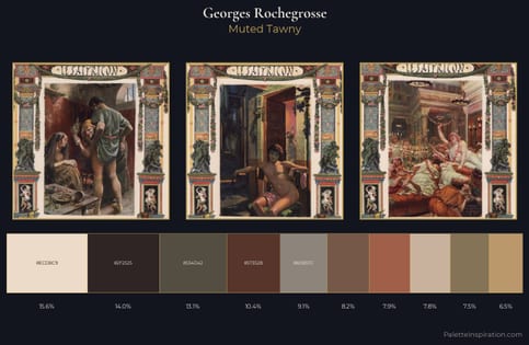 Georges Rochegrosse Palette 2 - Muted Tawny