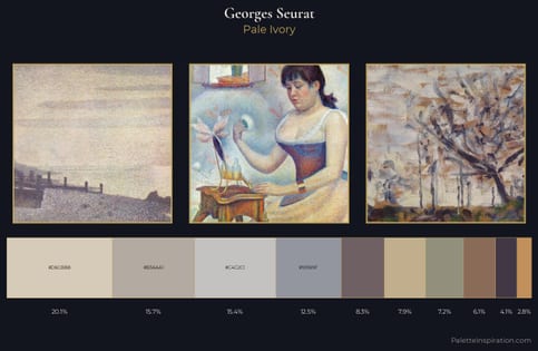 Georges Seurat Palette 4 - Pale Ivory