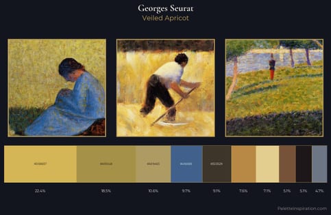 Georges Seurat Palette 8 - Veiled Apricot