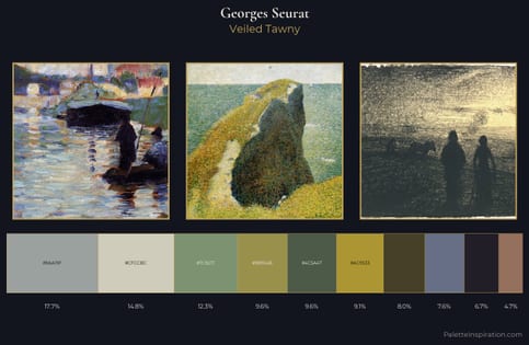 Georges Seurat Palette 10 - Veiled Tawny