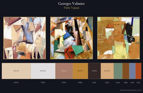 Georges Valmier Palette 1 - Pale Topaz