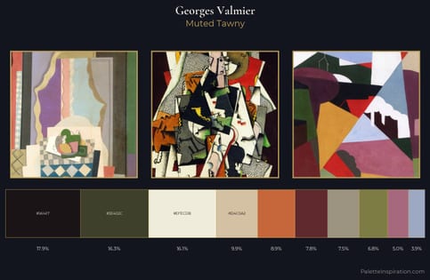 Georges Valmier Palette 2 - Muted Tawny