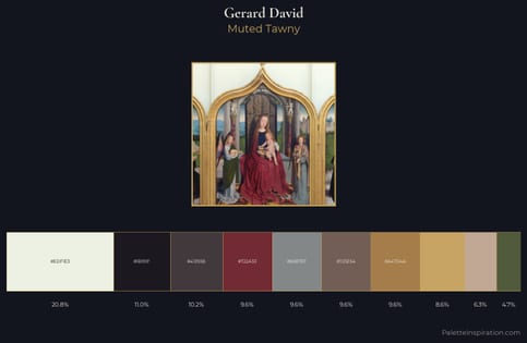 Gerard David Palette 1 - Muted Tawny
