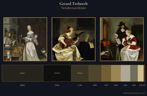 Gerard Terborch Palette 3 - Tenebrous Bister