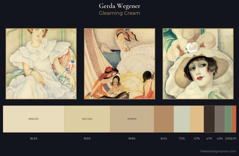 Gerda Wegener Palette 2 - Gleaming Cream