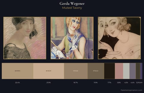Gerda Wegener Palette 9 - Muted Tawny