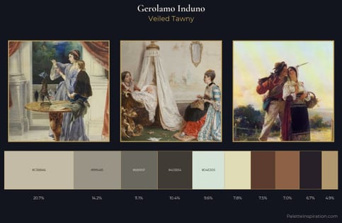 Gerolamo Induno Palette 1 - Veiled Tawny