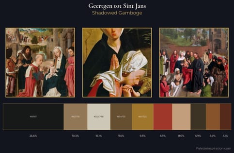 Geertgen tot Sint Jans Palette 2 - Shadowed Gamboge