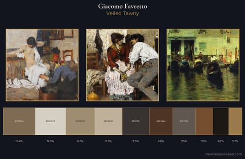 Giacomo Favretto Palette 4 - Veiled Tawny