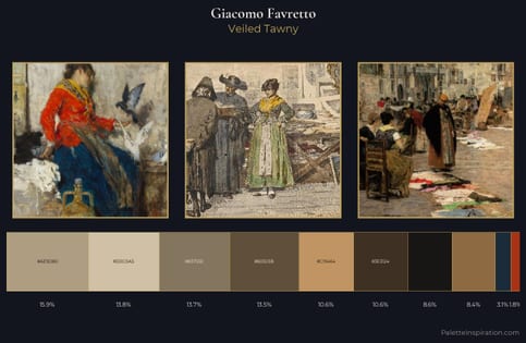 Giacomo Favretto Palette 5 - Veiled Tawny