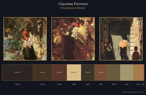 Giacomo Favretto Palette 8 - Shadowed Bister