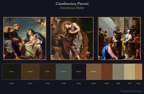 Giambattista Pittoni Palette 5 - Tenebrous Bister