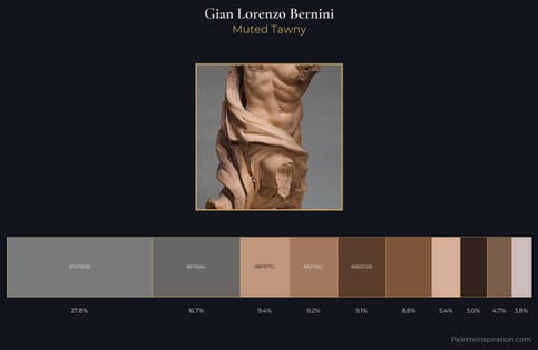 Gian Lorenzo Bernini Palette 2 - Muted Tawny
