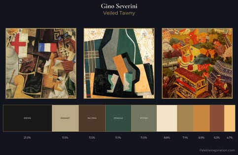 Gino Severini Palette 3 - Veiled Tawny