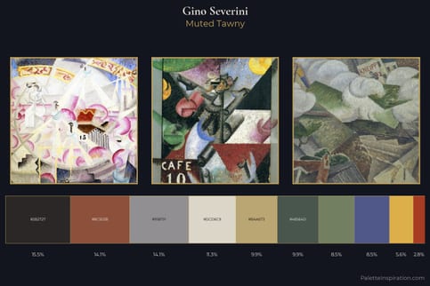 Gino Severini Master Palette - Muted Tawny