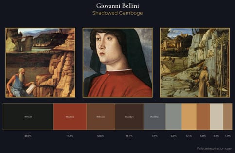 Giovanni Bellini Palette 6 - Shadowed Gamboge