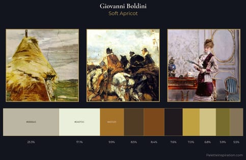 Giovanni Boldini Palette 4 - Soft Apricot