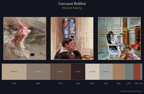 Giovanni Boldini Palette 5 - Muted Tawny
