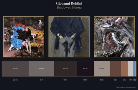 Giovanni Boldini Palette 12 - Shadowed Sienna