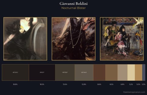 Giovanni Boldini Palette 15 - Nocturnal Bister