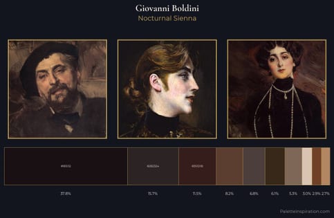 Giovanni Boldini Palette 17 - Nocturnal Sienna
