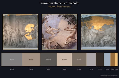Giovanni Domenico Tiepolo Palette 1 - Muted Parchment