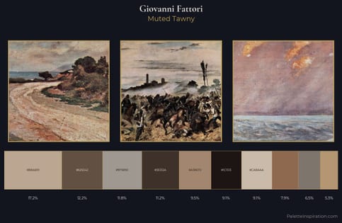 Giovanni Fattori Palette 3 - Muted Tawny