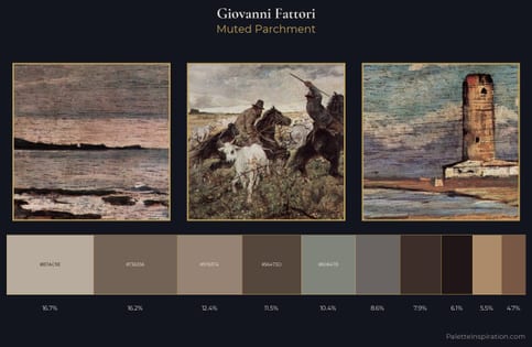 Giovanni Fattori Palette 6 - Muted Parchment