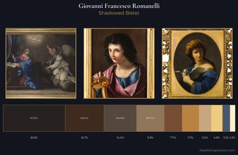 Giovanni Francesco Romanelli Palette 1 - Shadowed Bister