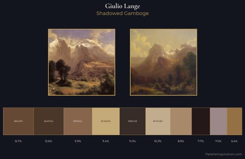 Giulio Lange Palette 1 - Shadowed Gamboge