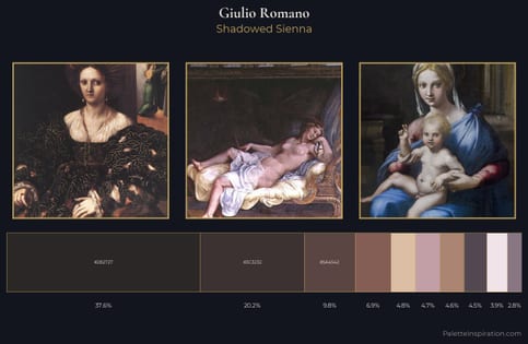 Giulio Romano Palette 4 - Shadowed Sienna