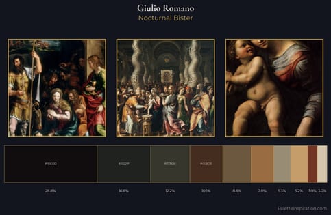 Giulio Romano Palette 6 - Nocturnal Bister