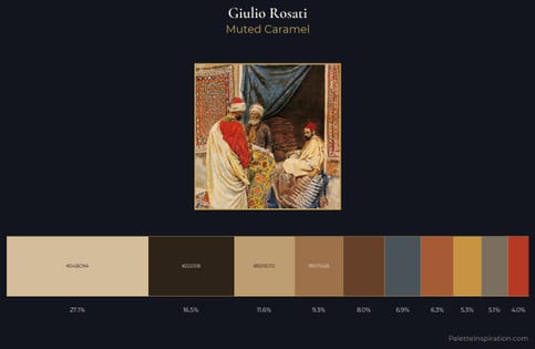 Giulio Rosati Palette 5 - Muted Caramel