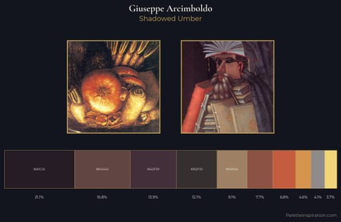 Giuseppe Arcimboldo Palette 2 - Shadowed Umber