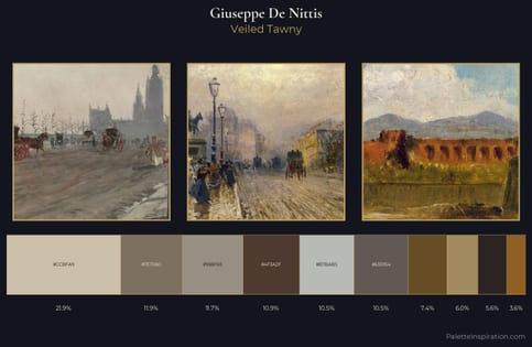 Giuseppe De Nittis Palette 7 - Veiled Tawny