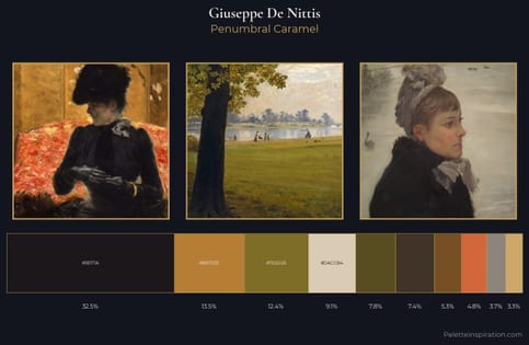 Giuseppe De Nittis Palette 9 - Penumbral Caramel