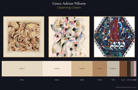 Gosta Adrian-Nilsson Palette 1 - Gleaming Cream