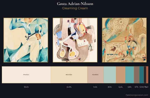 Gosta Adrian-Nilsson Palette 2 - Gleaming Cream