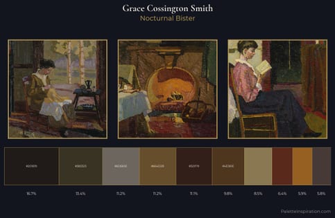 Grace Cossington Smith Palette 5 - Nocturnal Bister