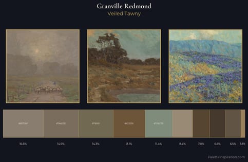 Granville Redmond Palette 7 - Veiled Tawny