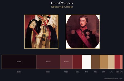 Gustaf Wappers Palette 4 - Nocturnal Umber