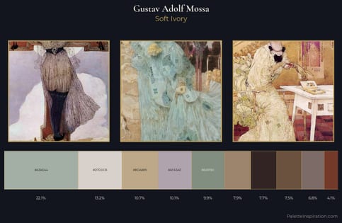 Gustav Adolf Mossa Palette 1 - Soft Ivory
