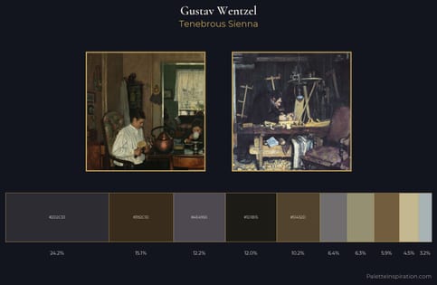 Gustav Wentzel Palette 2 - Tenebrous Sienna