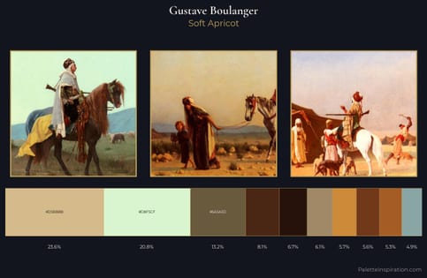 Gustave Boulanger Palette 3 - Soft Apricot