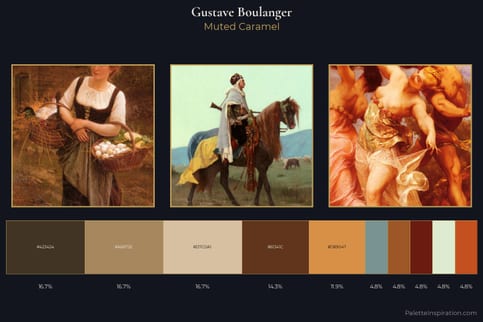 Gustave Boulanger Master Palette - Muted Caramel