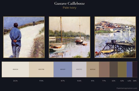 Gustave Caillebotte Palette 3 - Pale Ivory